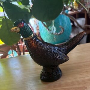 Vintage Avon Pheasant Decanter After Shave Bottle - 1970s